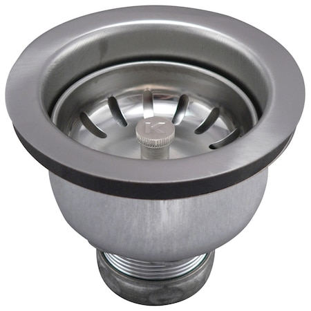 Plumb Pak Keeney 3-1/2 in. D Stainless Steel Basket Strainer Assembly 1434SS